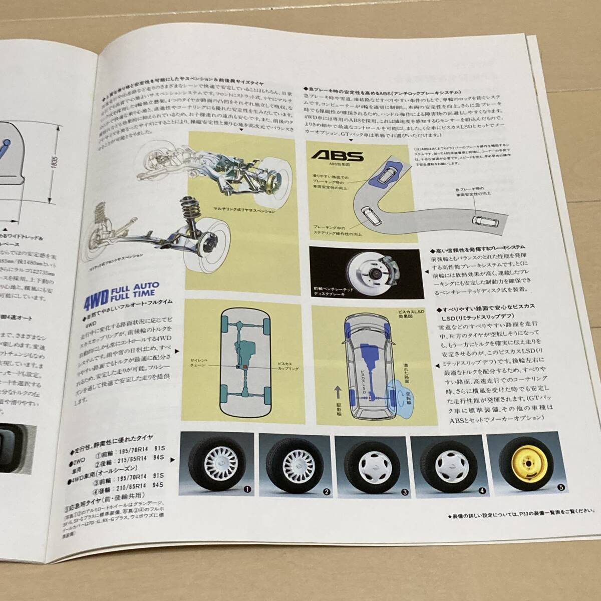 ☆絶版車カタログ☆1994年4月発行 W30系前期 日産（ニッサン）ラルゴ 3点セット 90年代ミニバン/パノマラビュートップ/グランデージ/SX-G_画像6