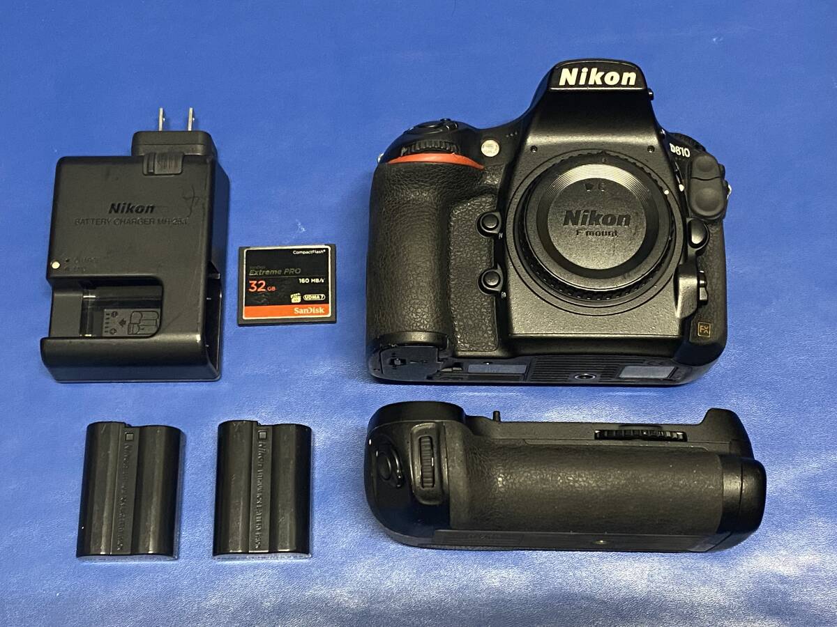 一眼レフ Nikon D810 ボディ バッテリーグリップ付き_画像1