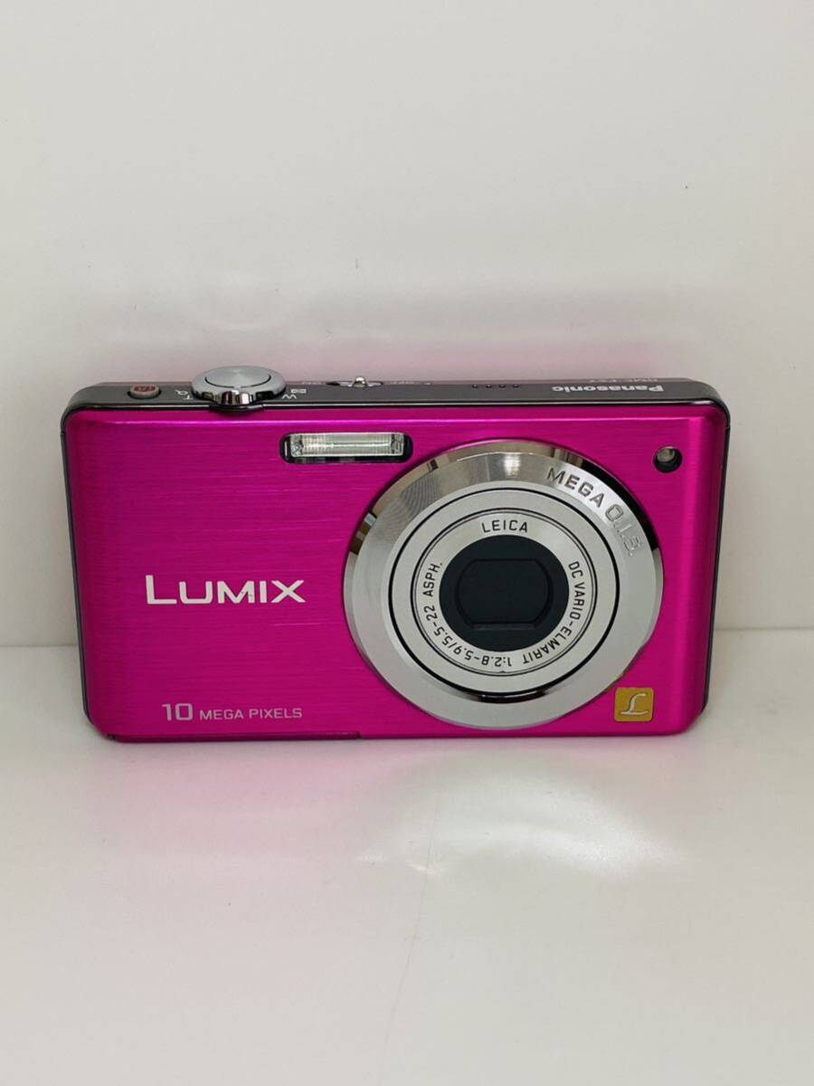Panasonic LUMIX DMC-FS7 コンパクトデジタルカメラ ピンク 充電器無 2009年購入品_画像2