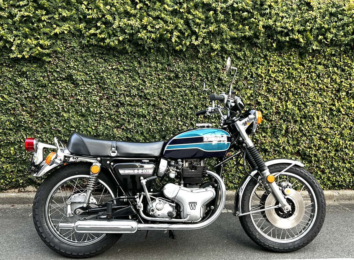 KAWASAKI W650RS W3 ロードスター 基本オリジナル車 程度良 調子良 不具合無し 昭和51年式（1976）車検R6年9月 旧車絶版名車 東京発の画像2