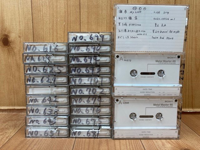 [ used . cassette ] SONY metal master 46 minute 2 2 ps / Sony metal cassette EKB480