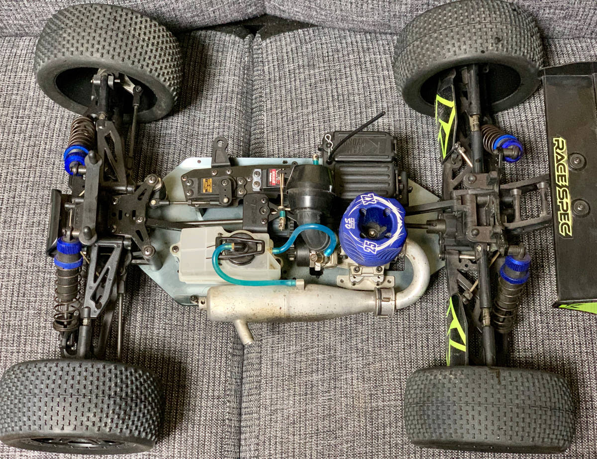 [1 jpy start!] beautiful goods! Inferno NEO ST RACE SPEC Kyosho INFERNO 1/8 buggy engine after market servo 2 piece,OS MAX 25XZ attaching! there is no final result!