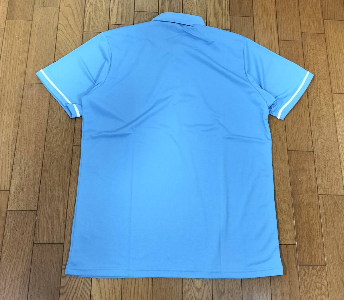 （物56）新品　ミズノ　ゴルフ　吸汗速乾　ポロシャツ　52JA905219　水色　メンズXL_画像3
