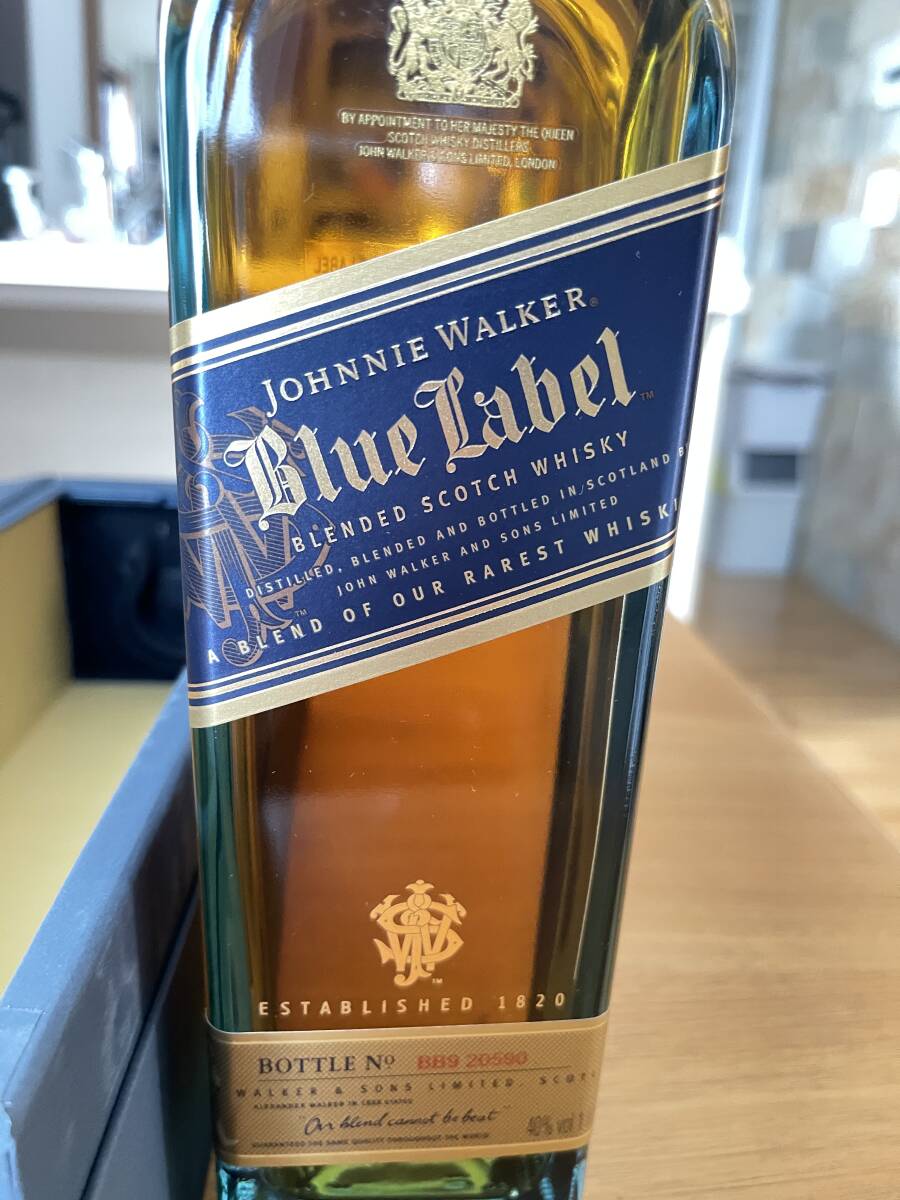 JOHNNIE WALKER BLUE LABEL (ジョニーウォーカー ブルーラベル) 1000ml 40％ 新品/未開栓 箱付き 希少1Lボトルの画像6