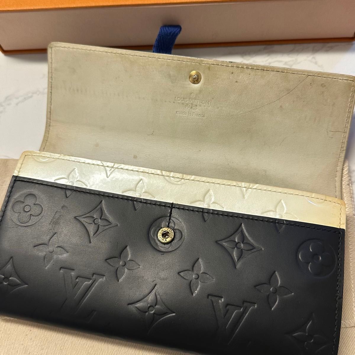 超良品！　ルイヴィトン LOUIS VUITTON ヴェルニ　ポルトフォイユ サラ　財布　長財布