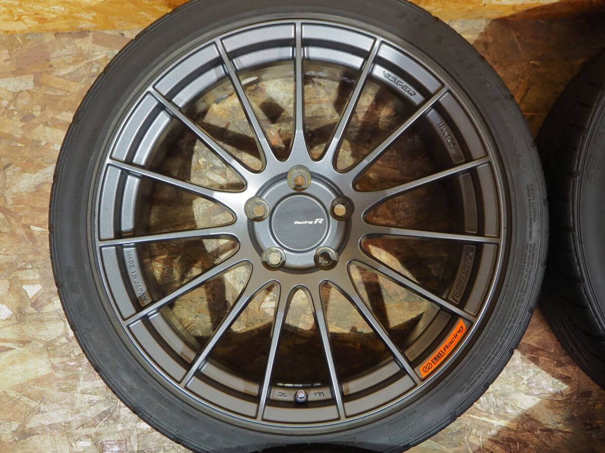 ★美品★235/40R18 8.5J+35 5H112 人気 made in JAPAN ENKEI レーシング レボリューション RS05RR タイヤホイールset 1台分 VW ワーゲン_画像6