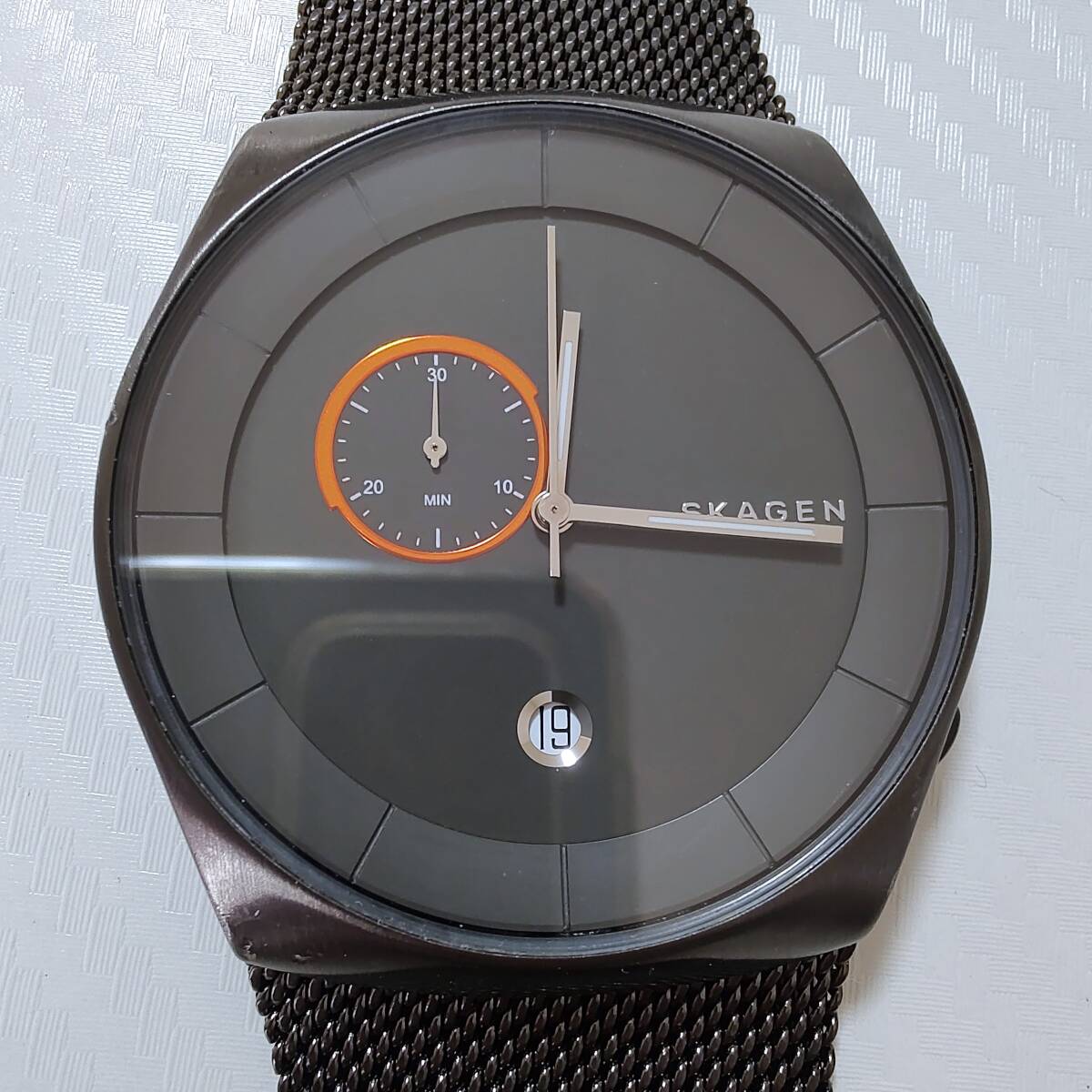 ◆SKAGEN クオーツ腕時計 クロノグラフ 男性用 [SKW6186]の画像1