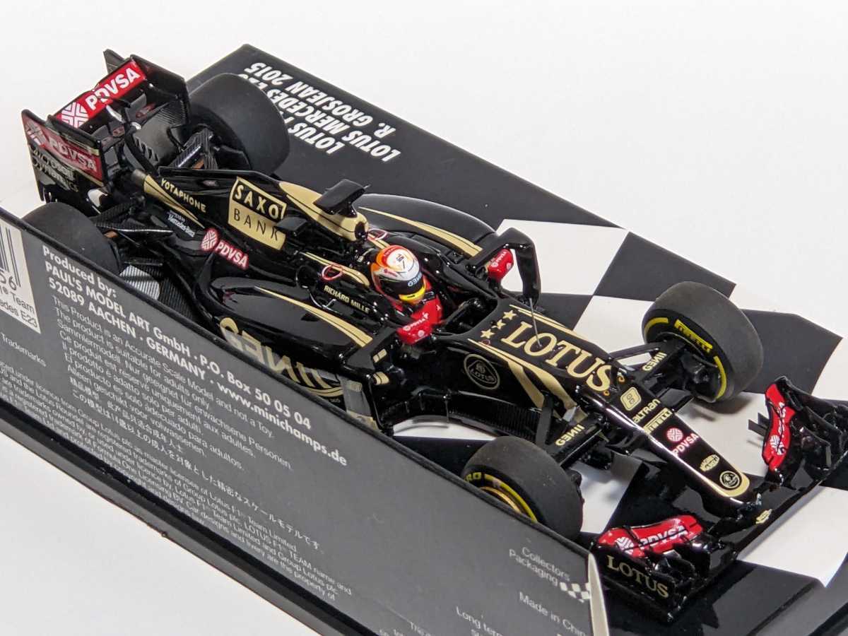 【グロージャン選手直筆サイン】1/43 ロータス・メルセデス E23 ロマン・グロージャン 2015 #8 ／品番　417 150008_画像10