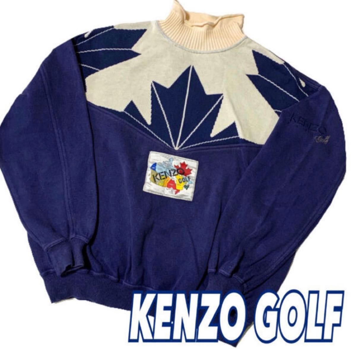 日本製【KENZO GOLF】ケンゾーゴルフ1 スェット サイド刺繍 ロゴワッペン