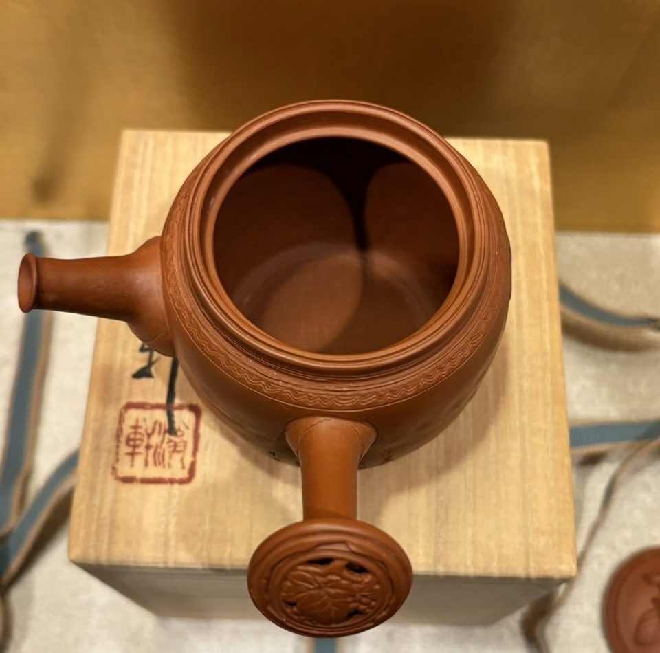 杉江翁軒　蓬莱堂　花摘み　茶瓶　急須 煎茶道具　新品　未使用品　共箱　_画像5