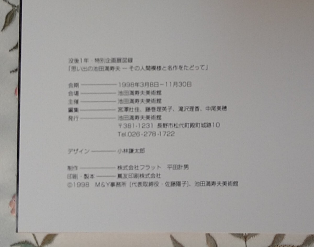 思い出の池田満寿夫 没後1年特別企画展 ーその人間模様と名作をたどって 1998年 池田満寿夫美術館 美品_画像9