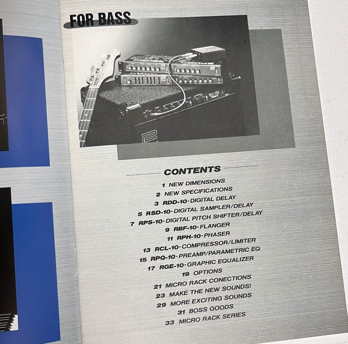 カタログ BOSS マイクロラック MICRO RACK SERIES エフェクター コンプレッサー リミッター 1986年_画像2