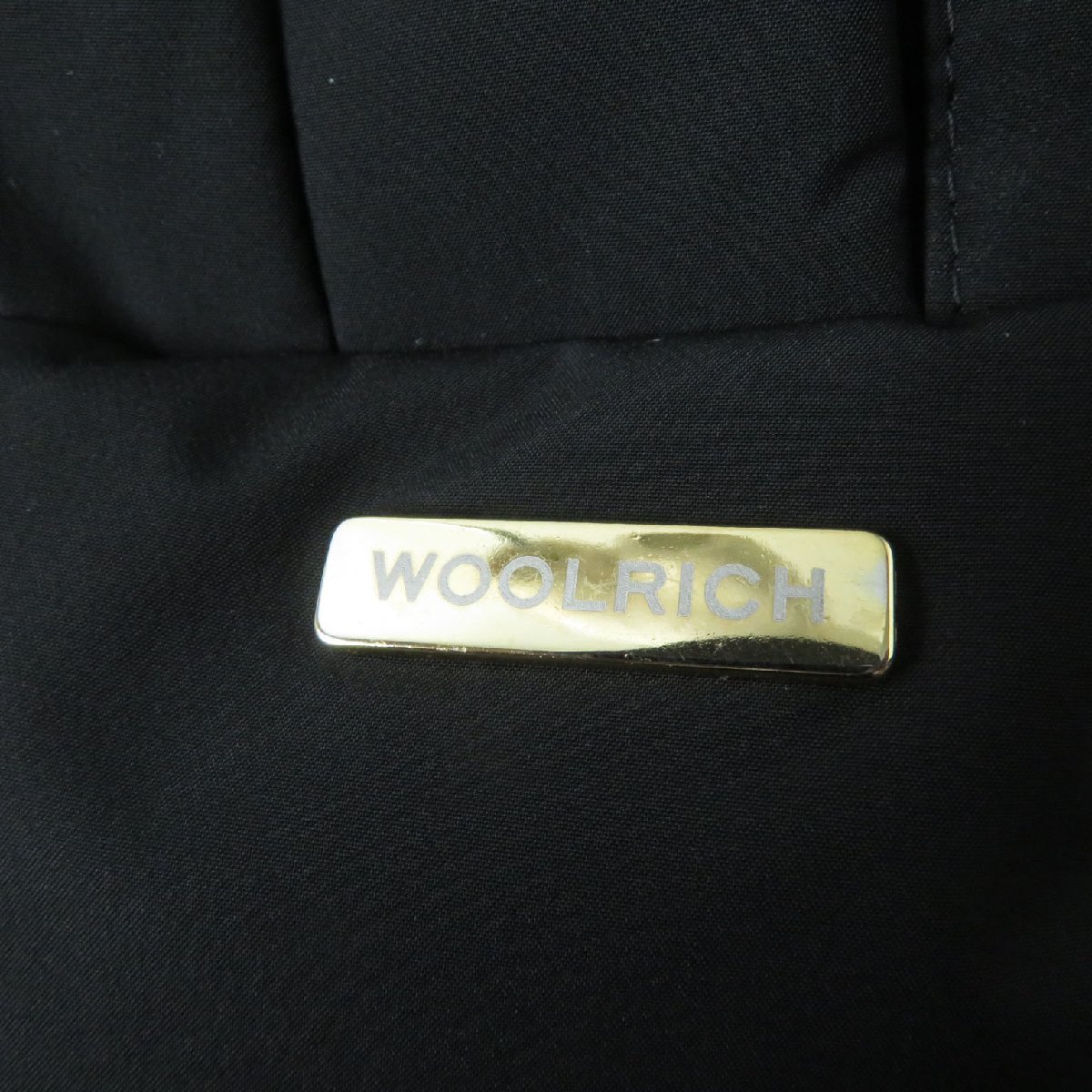  ultimate beautiful goods WOOLRICH Woolrich 22AW WWOU0764 PUFFY PRESCOTT hood * Logo plate * Logo button attaching down jacket black XS regular goods 