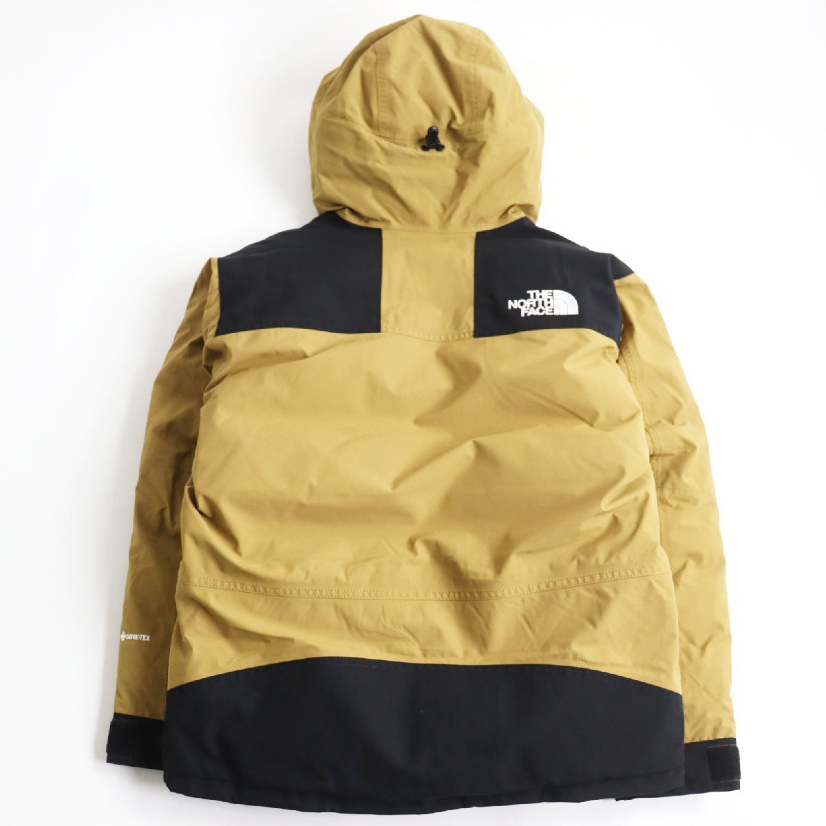 極美品 THE NORTH FACE ザ・ノースフェイス ND91930 GORE-TEX/ゴアテックス マウンテンダウンジャケット キャメル×ブラック M 正規品_画像4