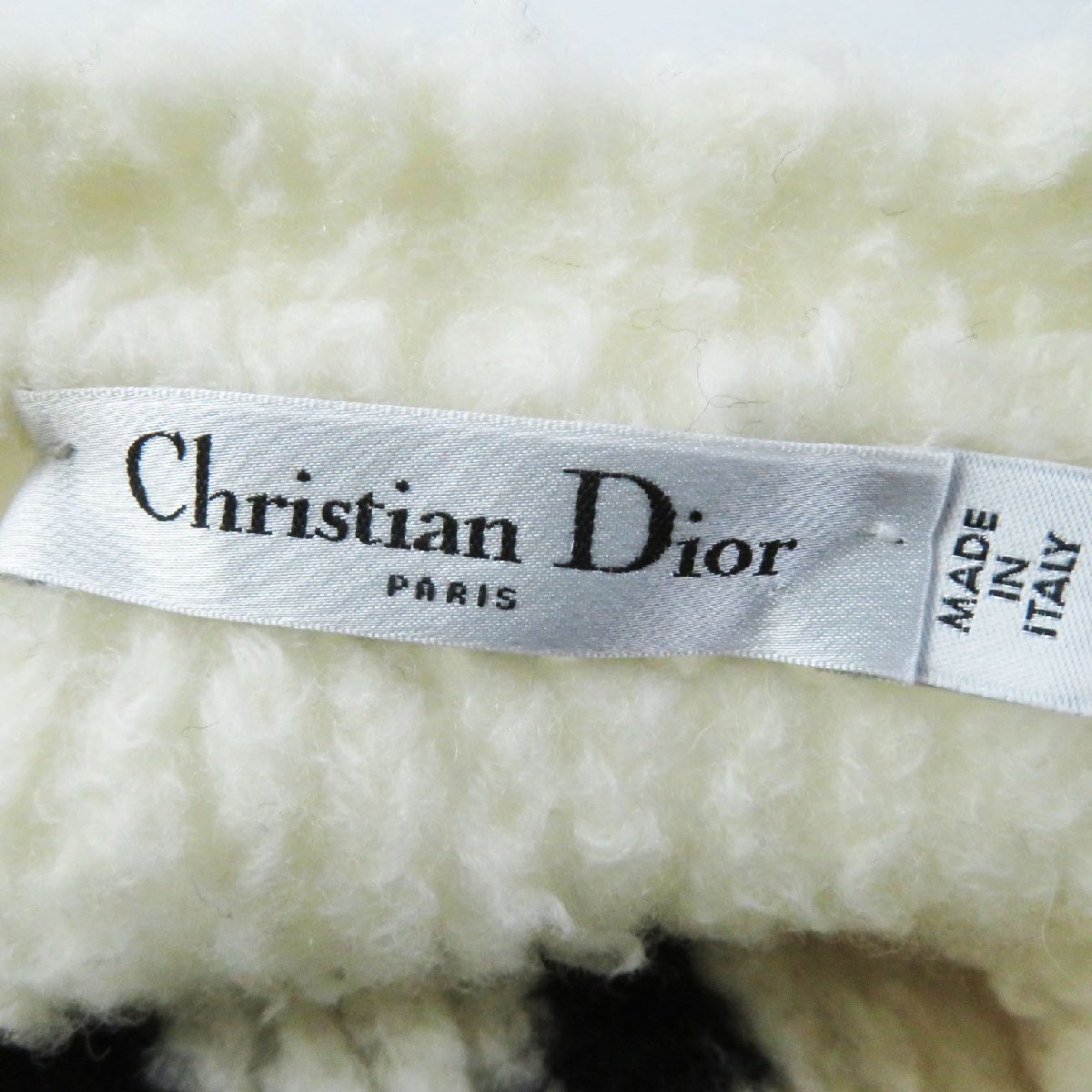  unused goods Christian Dior Christian Dior 21AW 154S55AM114 J*A DIORteti knitted pull over white 42 made in Italy regular goods lady's 