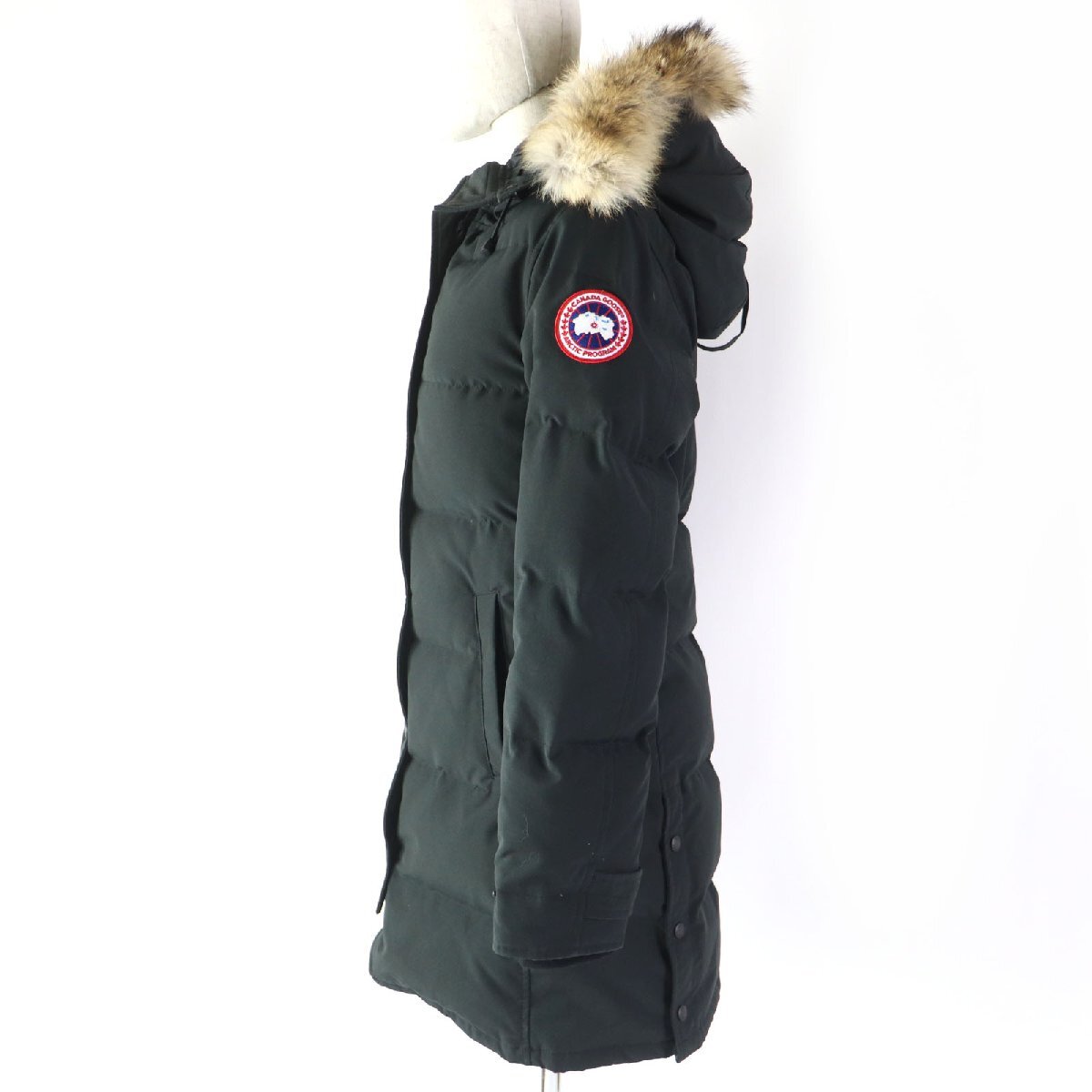  хорошая вещь CANADA GOOSE Canada Goose 2302JL MACKENZIEma талон ji- мех * с капюшоном пуховик черный M стандартный товар женский 