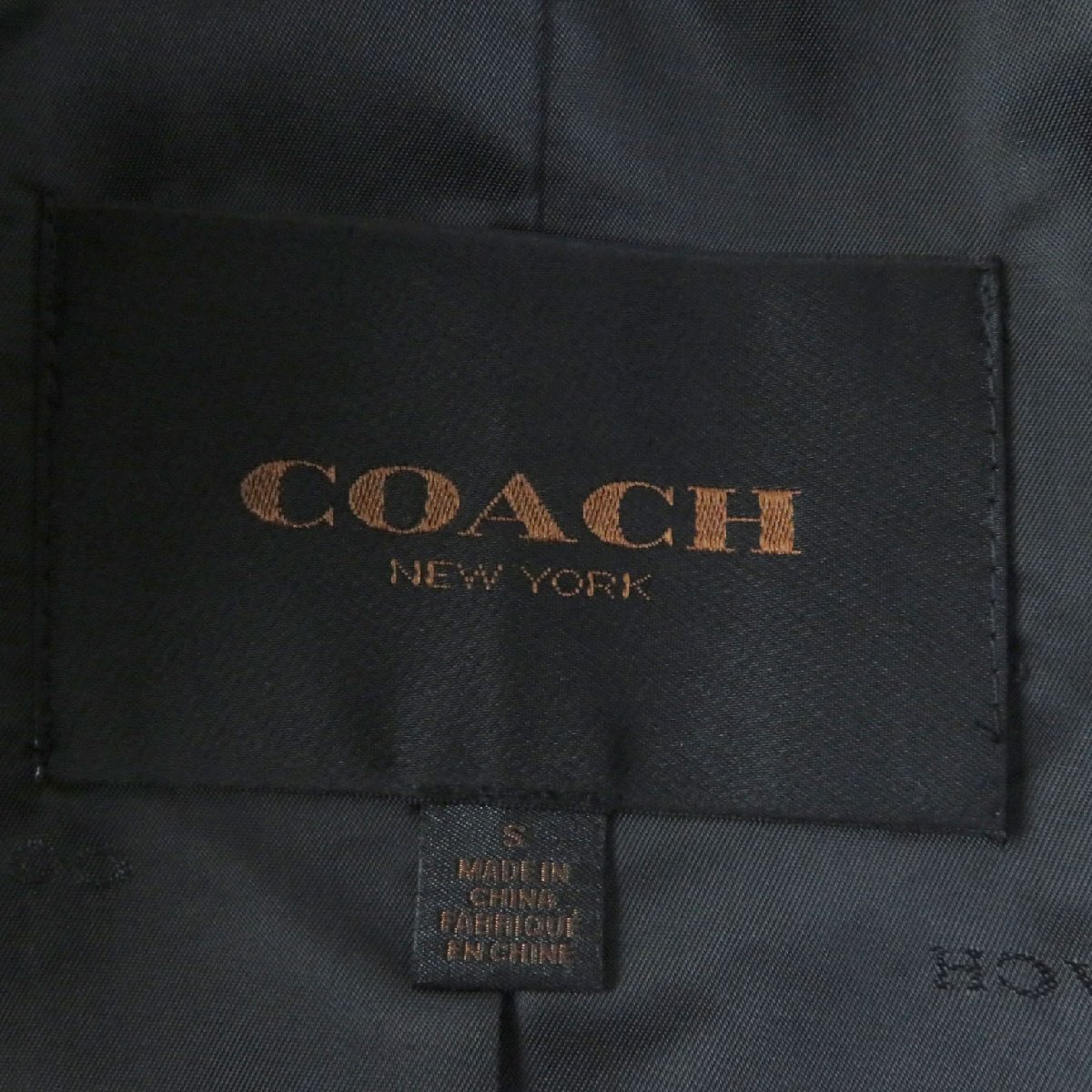 極美品 COACH コーチ F86233 襟元ムートン・レオパード柄ライナー付 トレンチコート ベージュ S 正規品 レディース_画像6