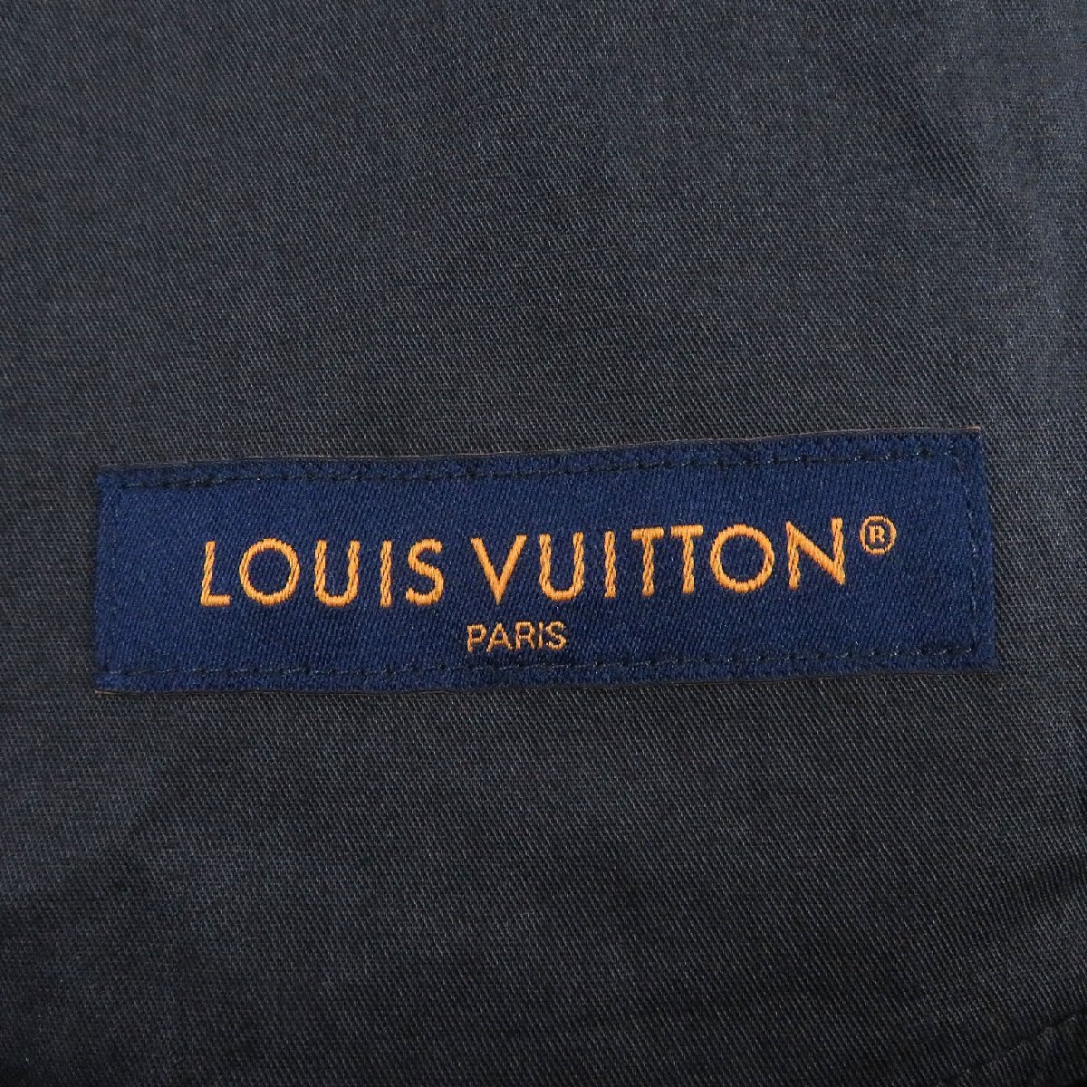 極美品 LOUIS VUITTON ルイヴィトン 23AW 1AAU1Z ダミエ モノグラム ドローストリングパンツ イージーパンツ 黒 グレー 46 イタリア製 正規_画像6