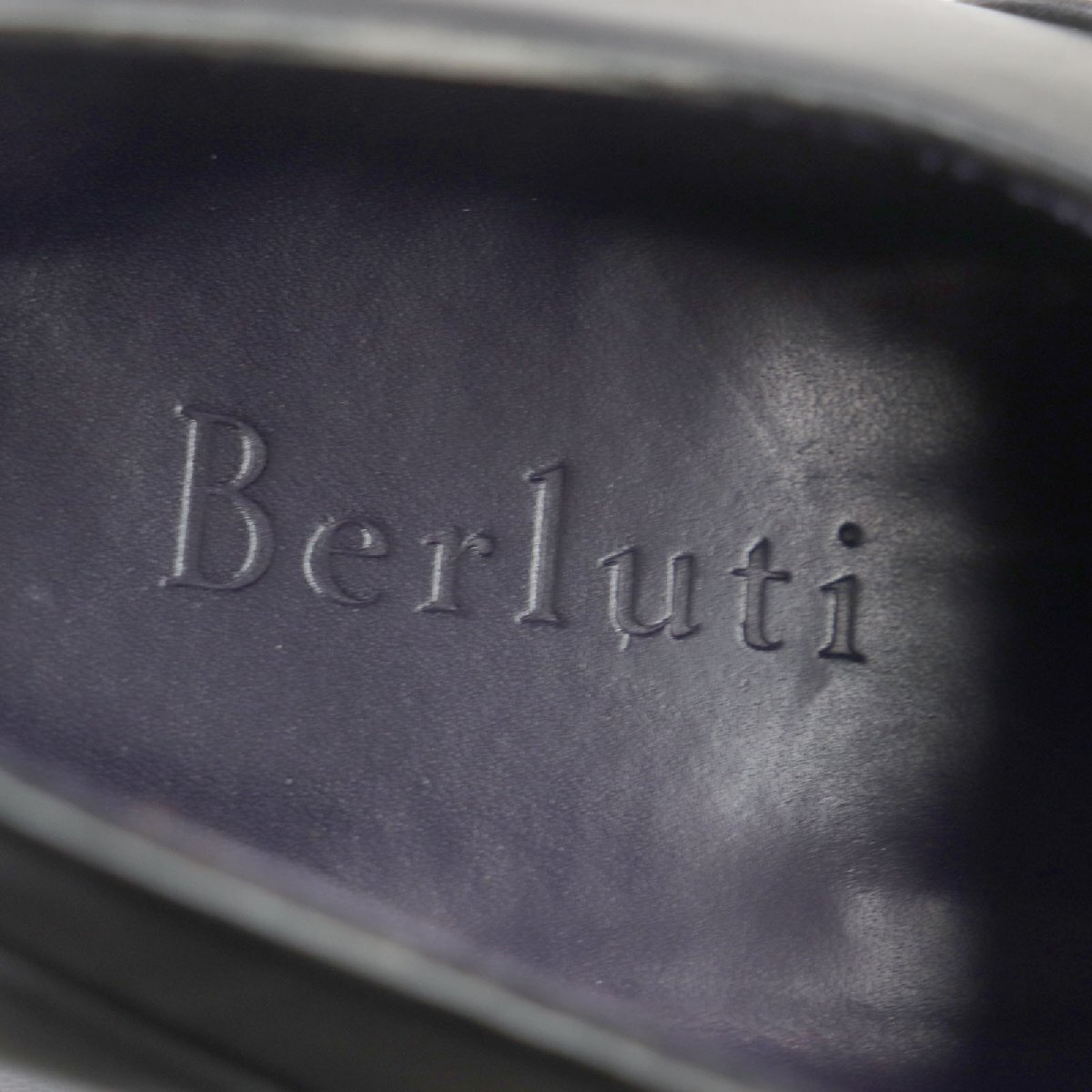 【ドンドン見直し】極美品▼Berluti ベルルッティ 1103 デムジュールライン レザー Uチップ ビジネスシューズ パープル 7.5 メンズの画像6