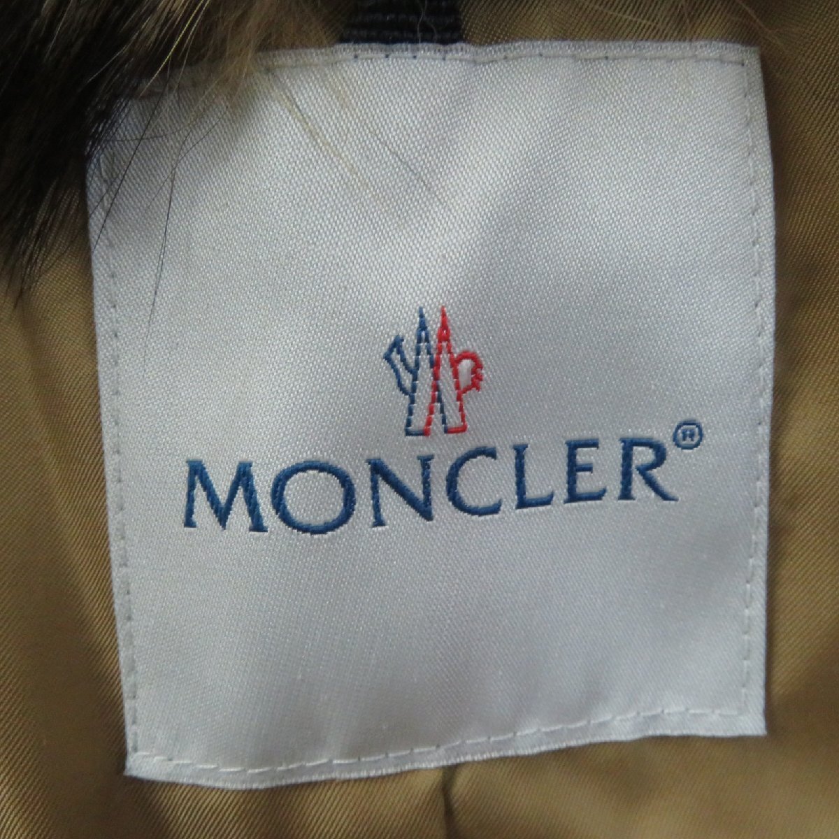 未使用品☆MONCLER モンクレール 定価483000円 SUNSHINE ラクーン・ラビットファー付 ダウンコート ライトブラウン 0 正規品 レディース_画像8