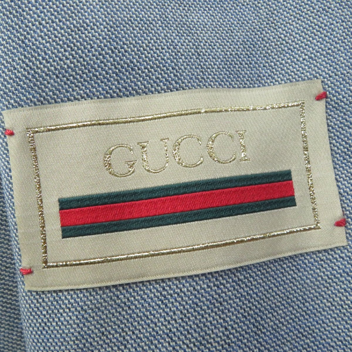 未使用品☆GUCCI グッチ 2022年製 669528 ダブルブレストジャケット グレー 38 ハンガー・ガーメント付き イタリア製 正規品 レディース_画像7