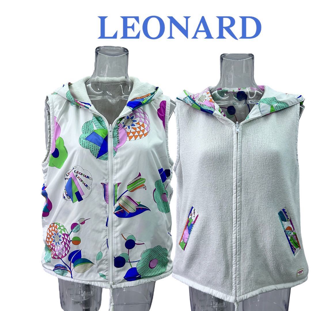 レオナール*リバーシブル ベスト*サイズ・L*LEONARD レオナール*リバーシブル ベスト*サイズ・L*LEONARD その他