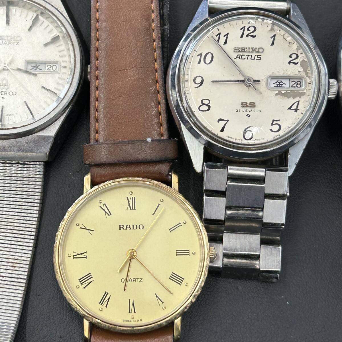 5364A【腕時計③】SEIKO LONGINES ORIENT STAR 他 クオーツ 手巻き 腕時計 ジャンク品 おまとめ _画像9