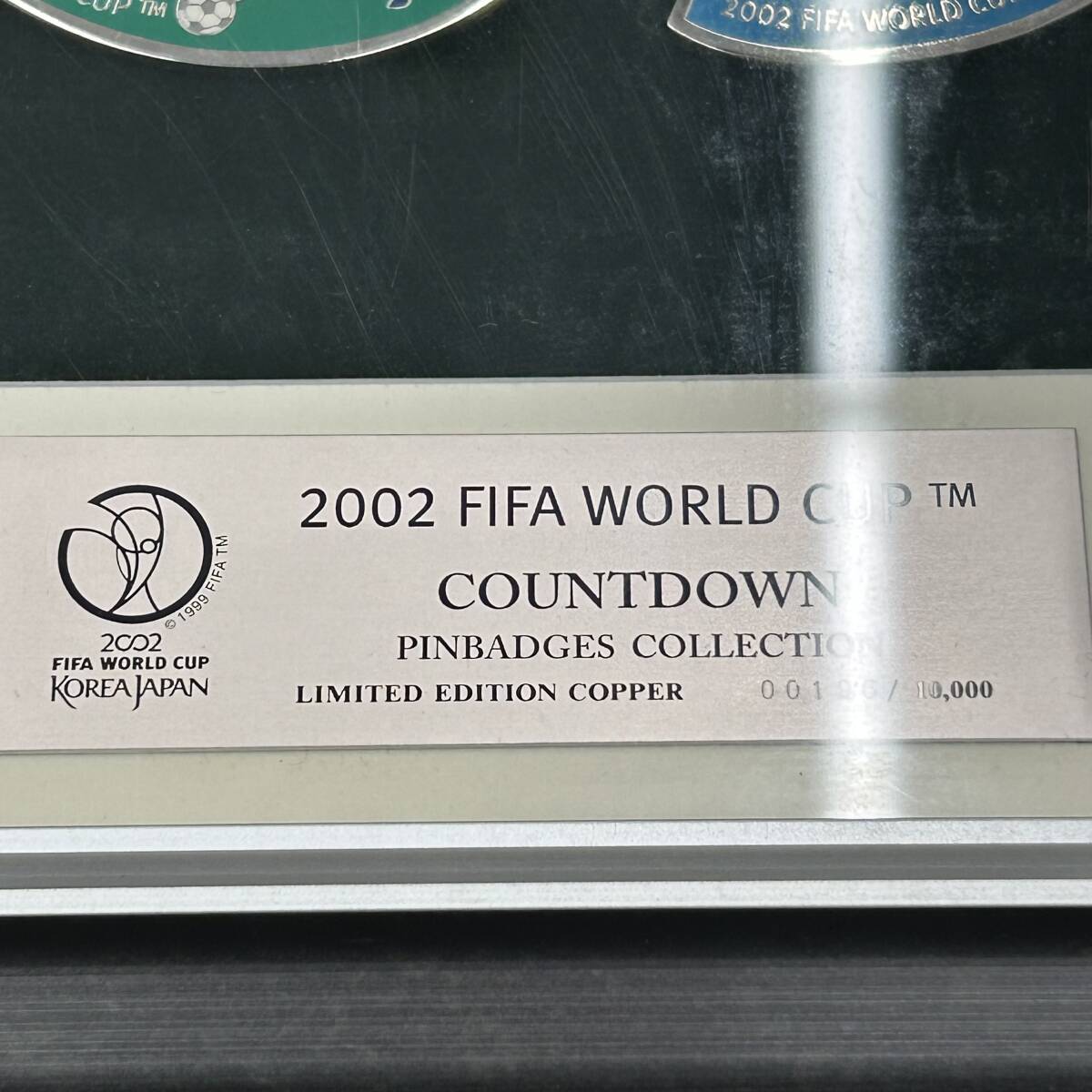 #3438【ピンバッチ】2002FIFAワールドカップ カウントダウン 純金・純銀 彩色額装ピンバッチ コレクション_画像6