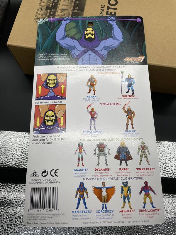 SUPER 7 マスターズオブユニバース ヒーマン スケルター アニメ SUPER 7 マスターズオブユニバース ヒーマン スケルター アニメ