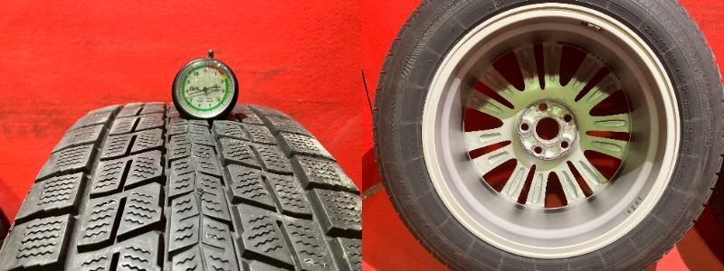 【送料無料】中古 トヨタ ハリアー純正 235/55R18 18x7.5+45 114.3-5H RAV4等 タイヤ＆ホイール４本SET【47139533】_画像10