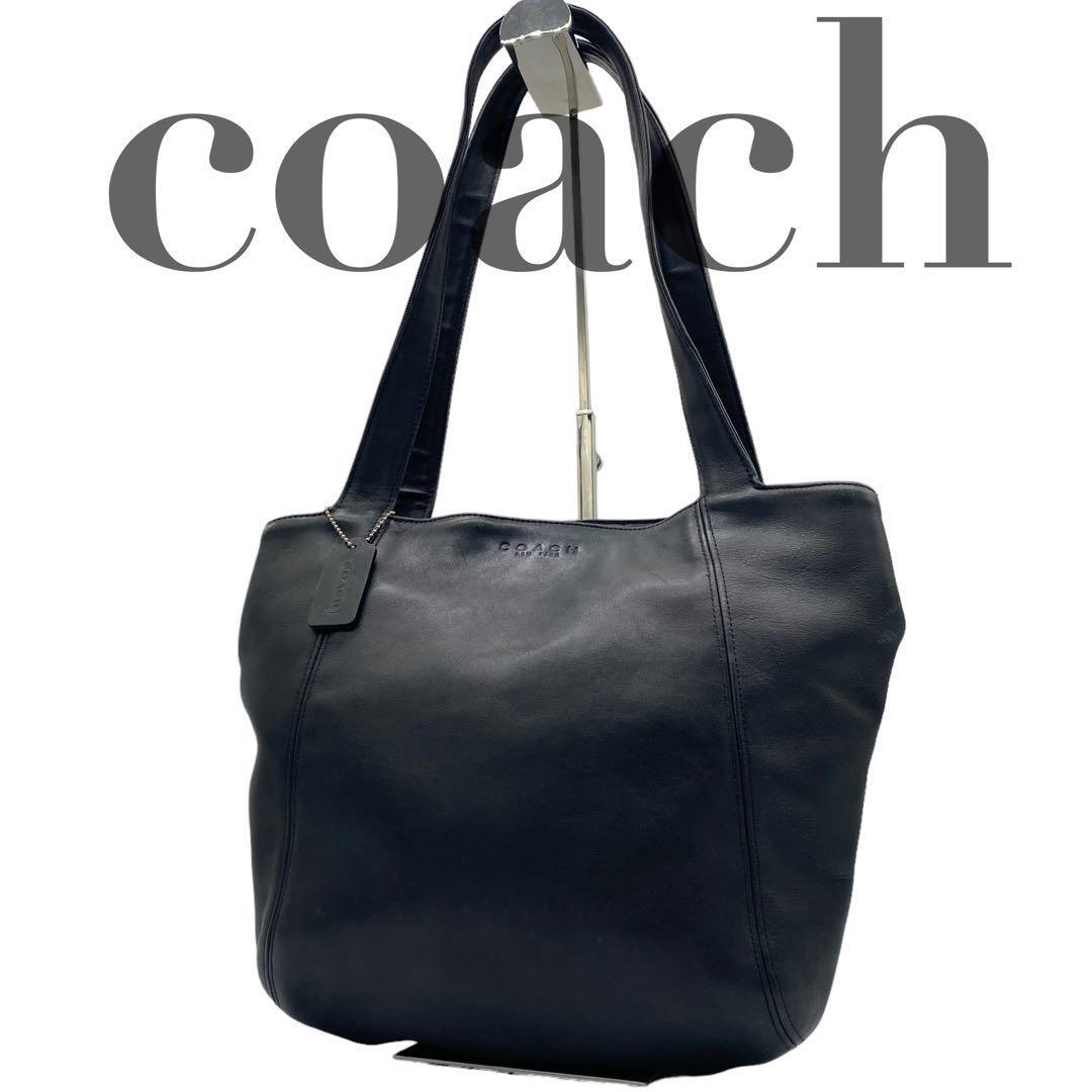 希少　COACH　オールドコーチ　グラブタンレザー　トートバッグ　ブラック