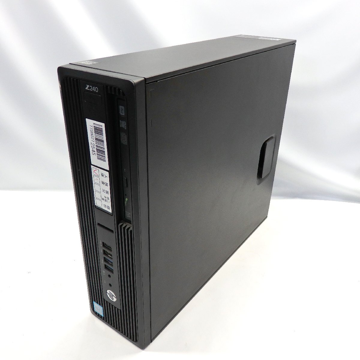 1円～ HP Z240 SFF Workstation Xeon E3-1270 v5 3.6GHz/16GB/SSD256GB/DVDマルチ/OS無/動作未確認【栃木出荷】_画像1