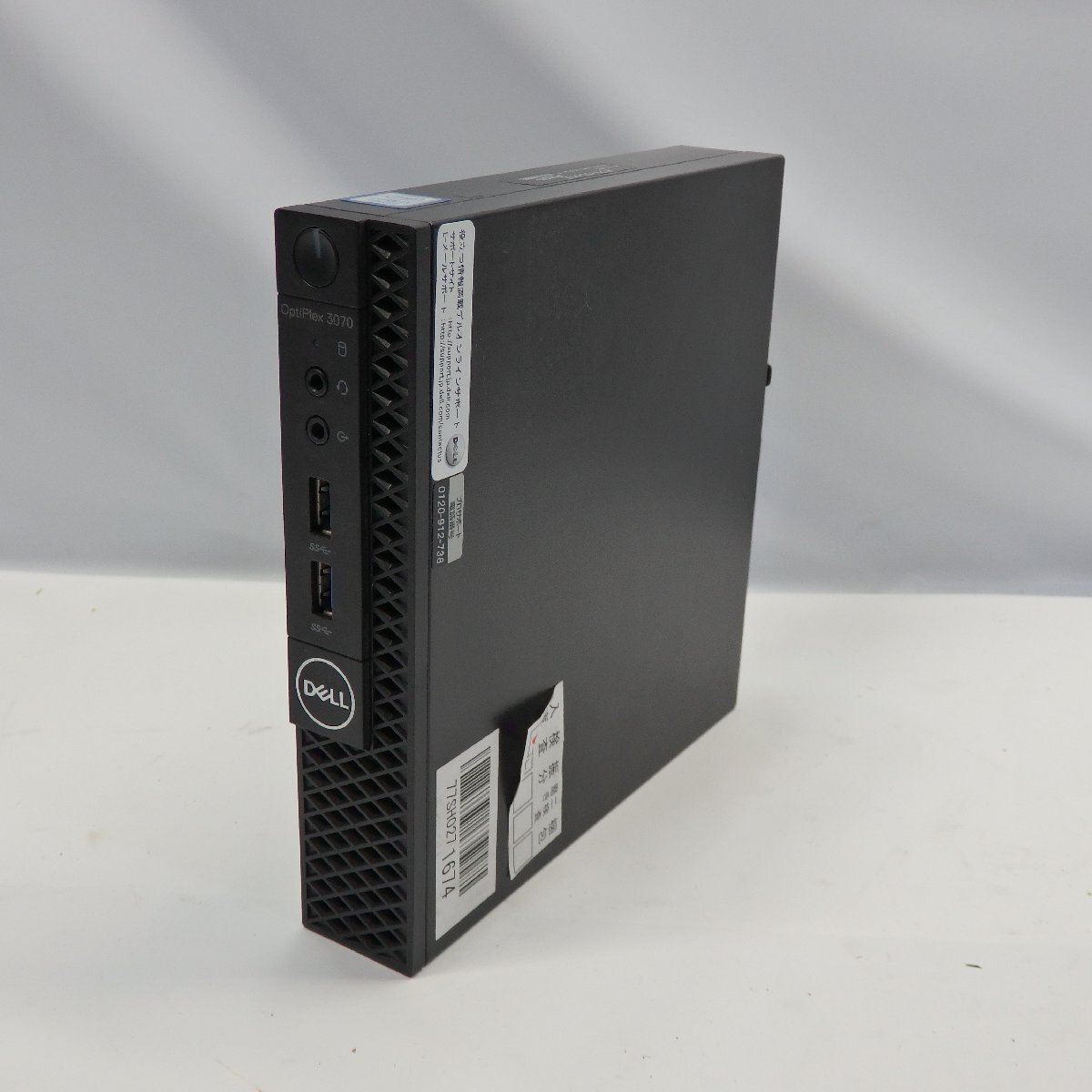 1円～DELL OptiPlex 3070 Micro Core i3-9100T 3.1GHz/8GB/HDD500GB/OS無/動作未確認【栃木出荷】_画像1