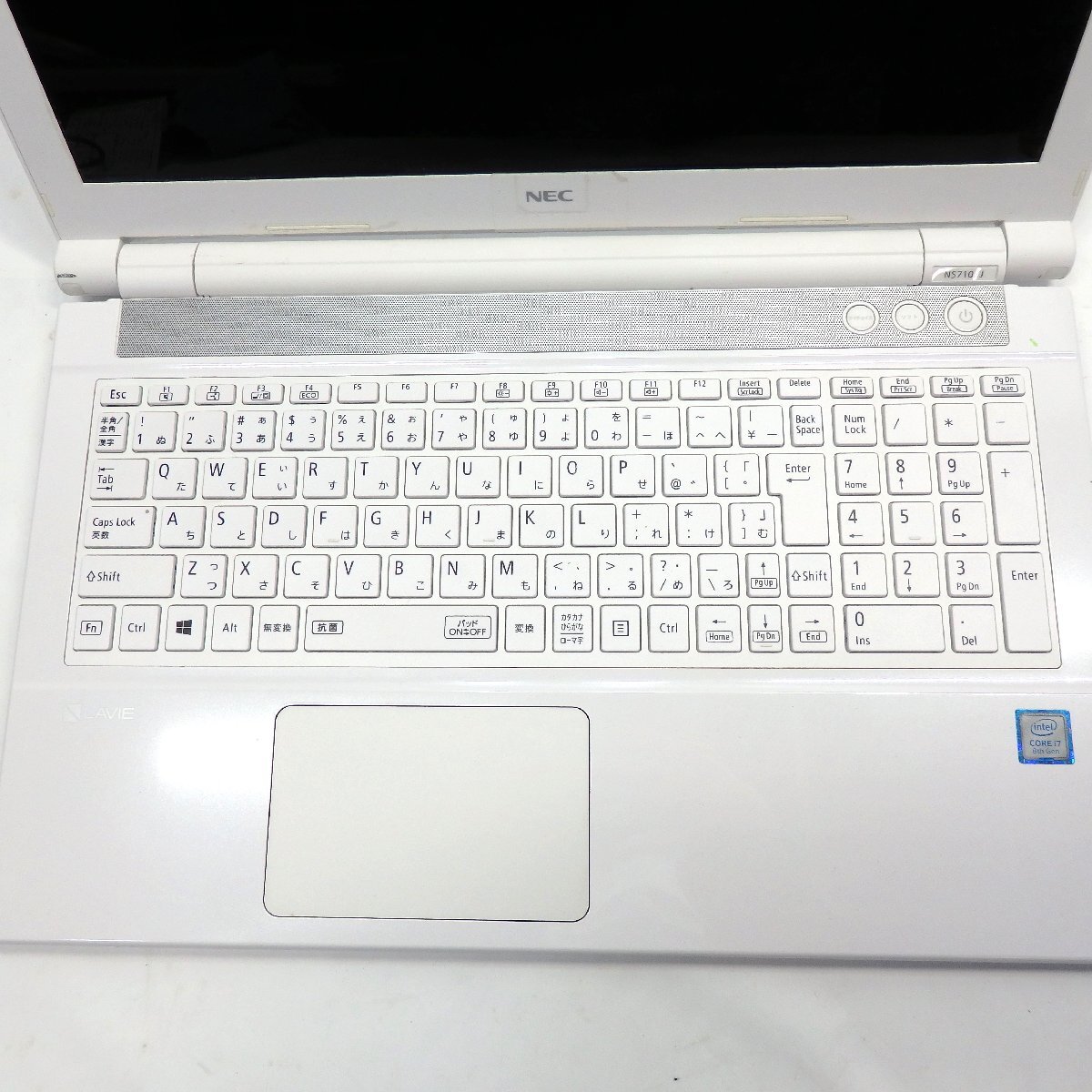 【ジャンク】NEC Lavie NS710/J Core i7-8550U 1.8GHz/8GB/HDD無/Blu-ray/15インチ/AC無【栃木出荷】_画像4