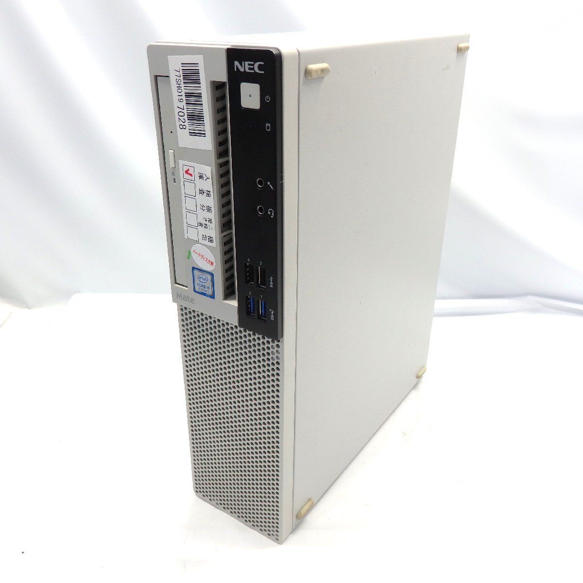 1円～【ジャンク】NEC Mate MKM28L-3 Core i5-8400 2.8GHz/8GB/HDD無/DVDマルチ【栃木出荷】_Mate MKM28L-3