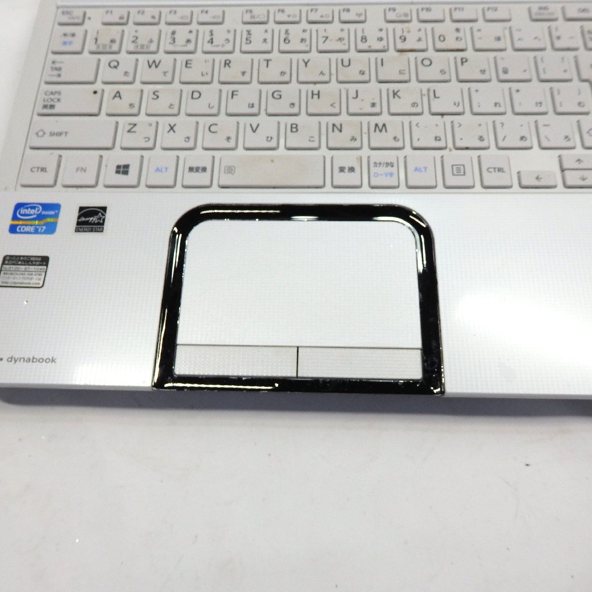 【ジャンク】東芝 DynaBook T552/58GW Core i7-3630QM 2.4GHz/8GB/HDD無/Blu-ray/15インチ/AC無【栃木出荷】_画像7