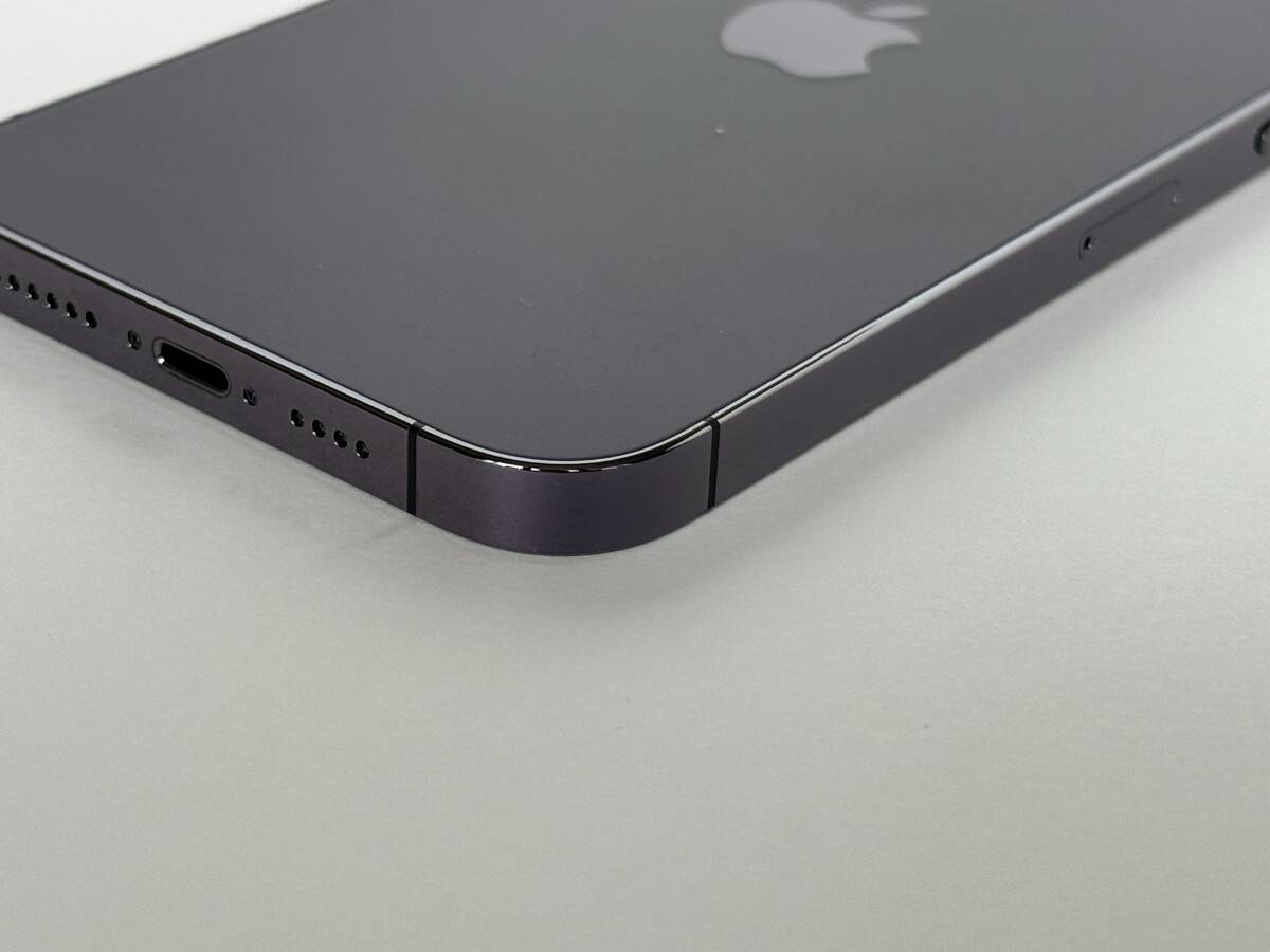 ★美品★ iPhone 14 Pro Max 256GB Deep Purple 香港版 SIMフリー 物理 Dual SIM + おまけ