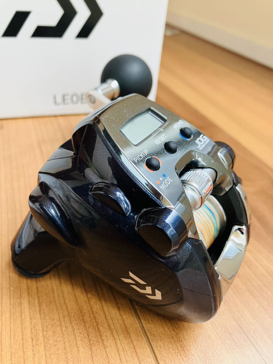 ダイワ レオブリッツ 200J 箱、取説、ライン付 右ハンドル 機関良好 タチウオ、ライトジギング等にDAIWA LEOBRITZ 200J 使用頻度少 24k59h_画像7