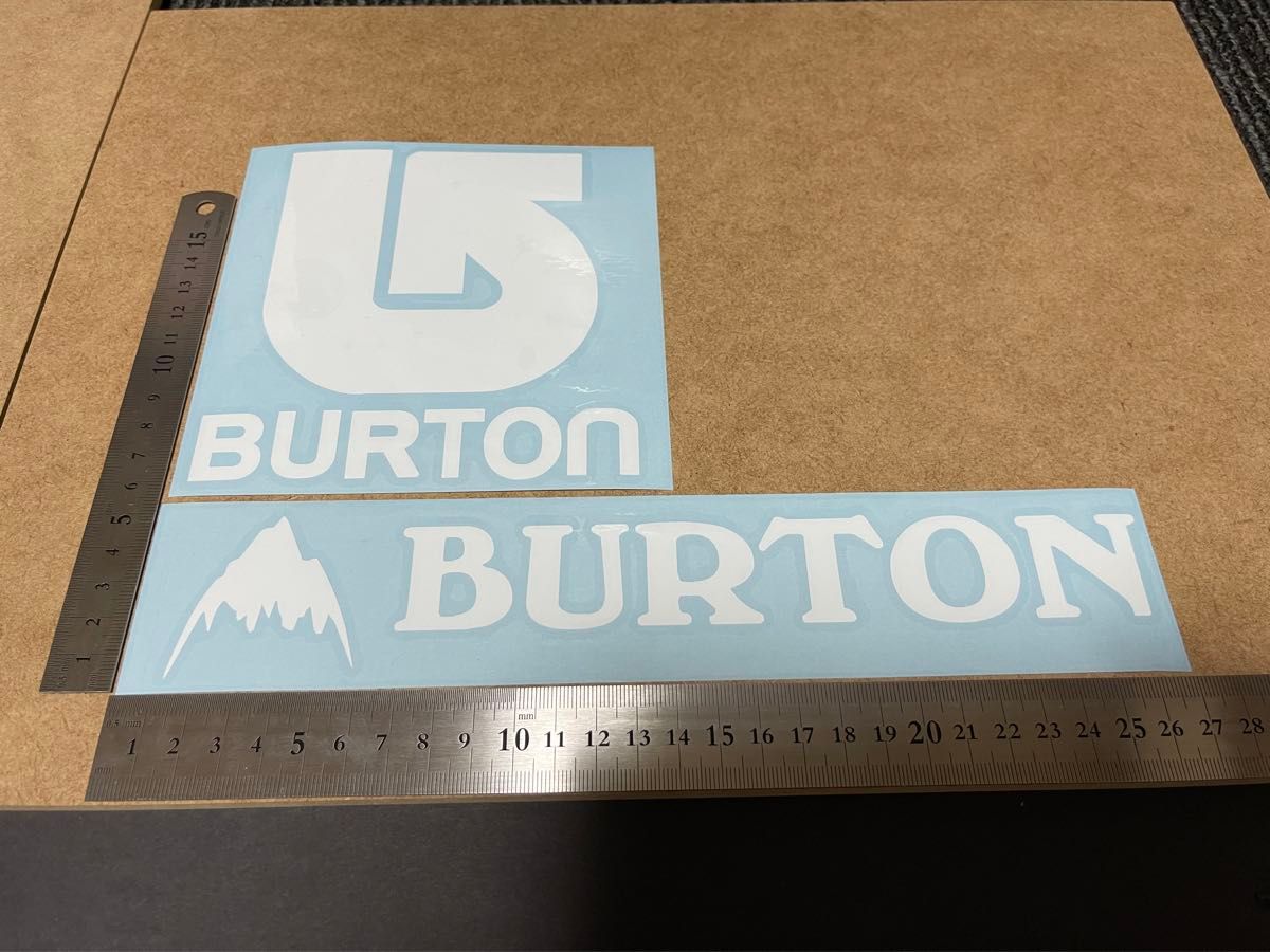 バートン BURTON  カッティング ステッカー　白2枚