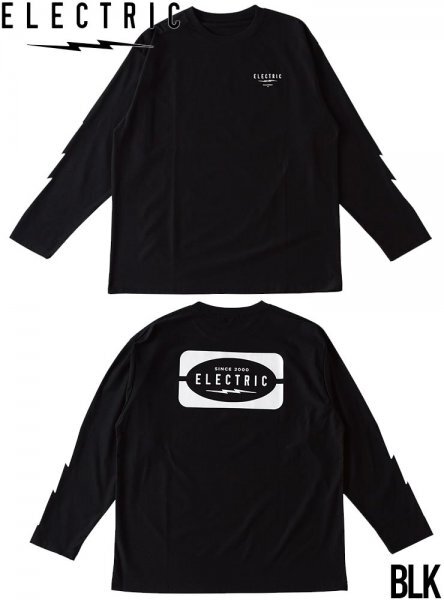 【送料無料】ロングスリーブTEE ロンT 速乾素材 ELECTRIC エレクトリック TINKER DRY L/S TEE E24ST24 日本代理店正規品 BLACK Lサイズ_画像1