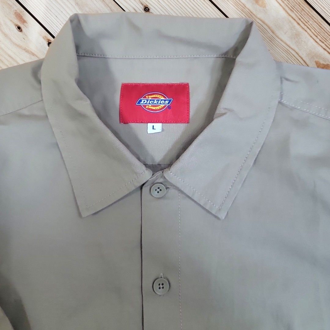 Dickies ディッキーズ ワーク メンズ  長袖 シャツ ベージュ