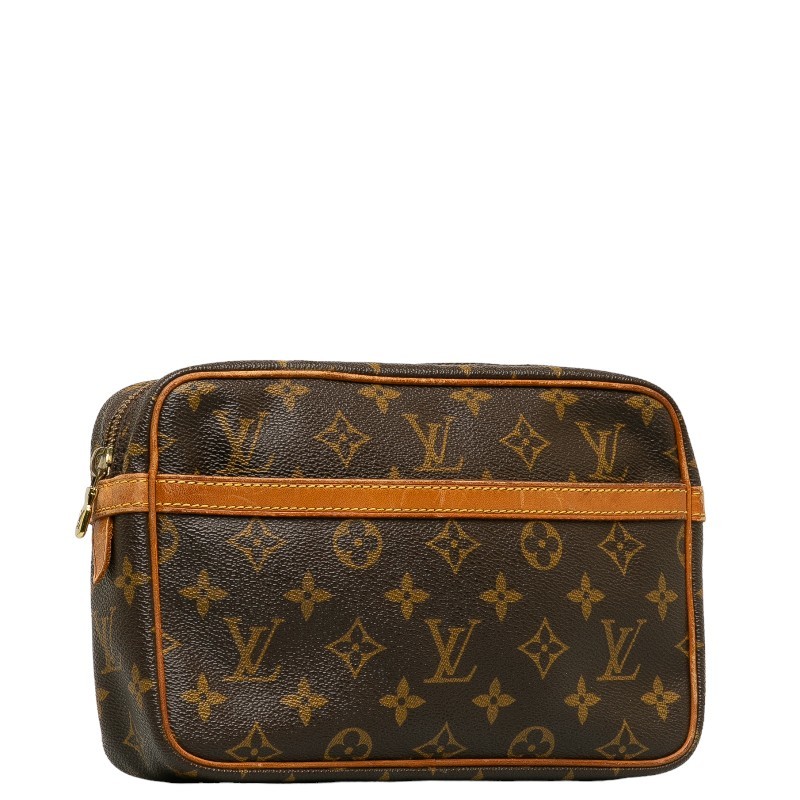 ルイ ヴィトン モノグラム コンピエーニュ23 セカンドバッグ M51847 ブラウン PVC レザー レディース LOUIS VUITTON 【中古】_画像2