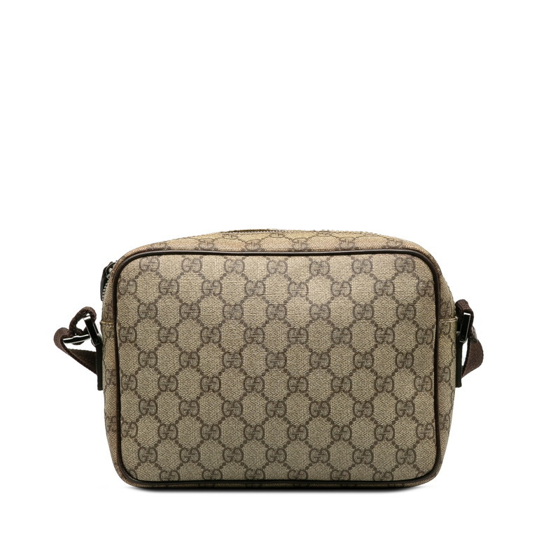 グッチ GGスプリーム 斜め掛け ショルダーバッグ 114291 ベージュ ブラウン PVC レザー レディース GUCCI 【中古】_画像3