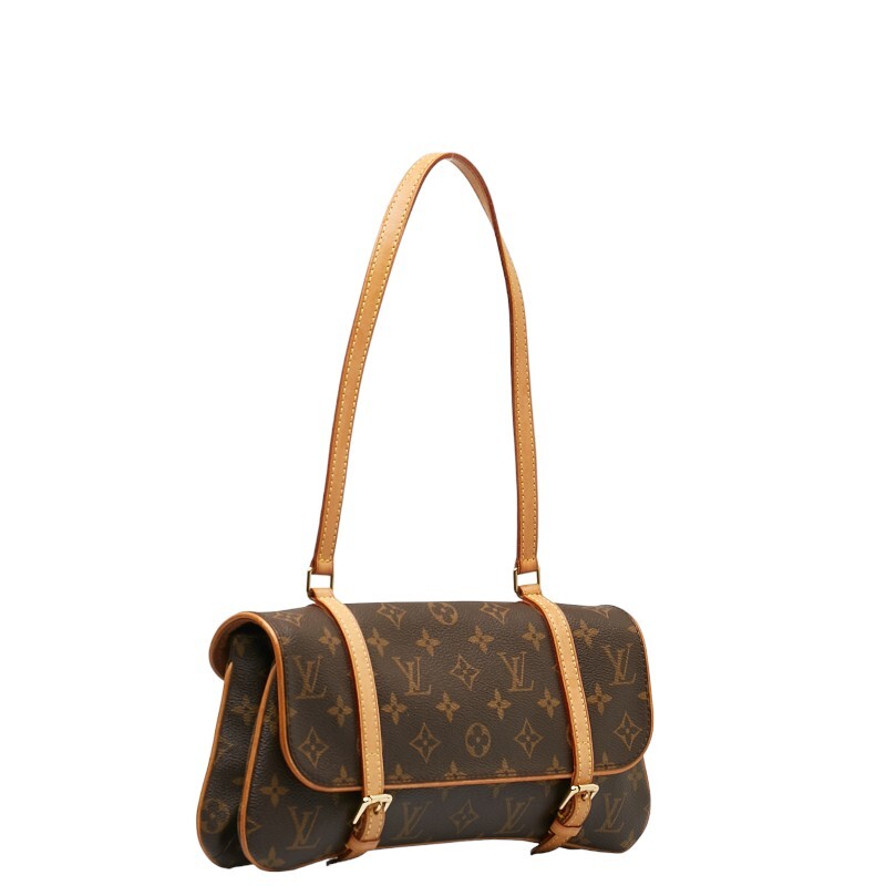 ルイ ヴィトン モノグラム マレル ハンドバッグ ワンショルダーバッグ M51157 ブラウン PVC レザー レディース LOUIS VUITTON 【中古】_画像2