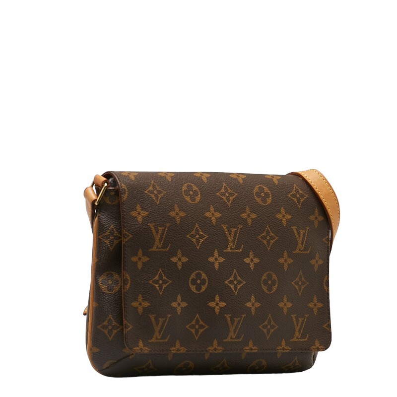 ルイ ヴィトン モノグラム ミュゼット タンゴ ショート ショルダーバッグ M51257 ブラウン PVC レザー レディース LOUIS VUITTON【中古】_画像2