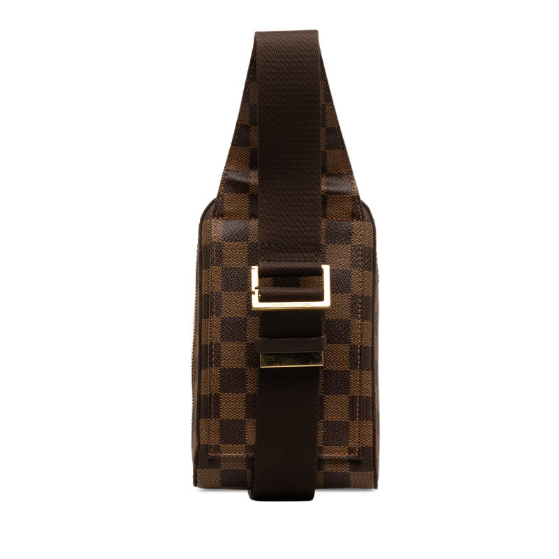  Louis Vuitton Damier eben Geronimo s сумка "body" N51994 Brown PVC кожа женский LOUIS VUITTON [ б/у ]