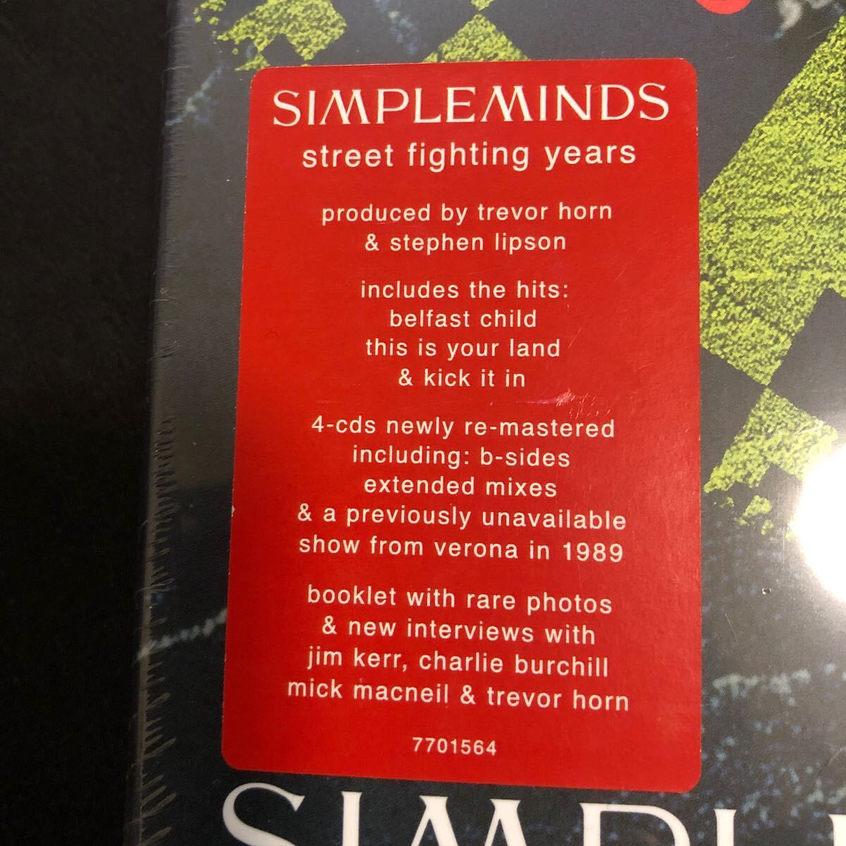 Simple Minds 4CD 未開封 『Street Fighting Years (Super Deluxe）』シンプル・マインズ 