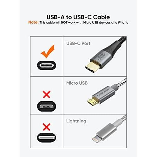 ★USBCtoA_2M★ USB-タイプC充電ケーブル2M, CableCreation UAB A to USB C変換ケーブルUSB Type_画像5
