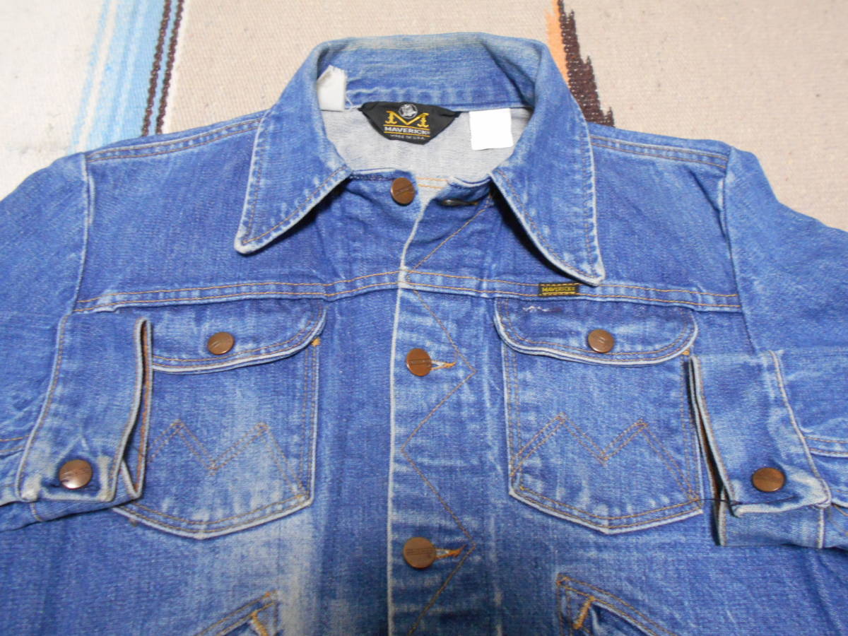 １９７０年代製 MAVERICK BLUE BELL マーベリック カウボーイ ビンテージ ジージャン MADE IN USA VINTAGE COWBOY RODEO BIKER HIPPIE_画像1