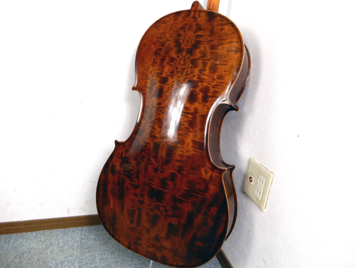 SUZUKI CELLO ◆ 鈴木 チェロ  NO.71  Anno 1971 フルサイズ ハードケース/弓付き ◆ 虎杢 状態良好 着払い発送可の画像6